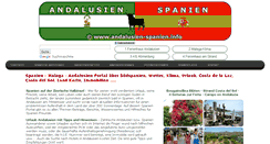 Desktop Screenshot of andalusien-spanien.info